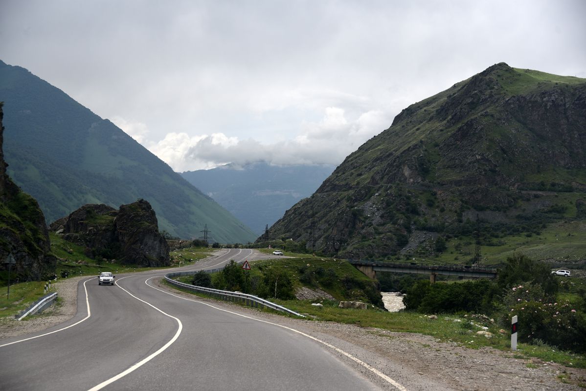 03D Driving On The Winding Road On The Way To Terskol And The Mount Elbrus Climb